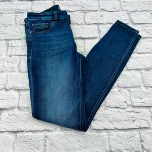 DL1961 Florence Mid Rise Instasculpt Skinny Jeans Size 25 Blue Stretch
